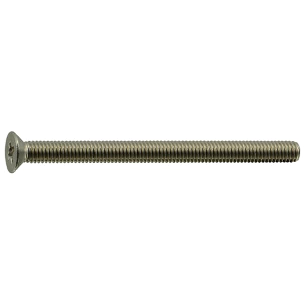 Midwest Fastener M3-0.50 x 40 mm Phillips Flat Machine Screw, Plain A2 Stainless Steel, 100 PK 55093 - main